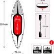 INTEX Challenger Inflatable Kayak Series: Includes Deluxe 86in Kayak Paddles