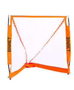 Bownet Box Lacrosse Goal Net (4' 6") Durable, Collapsible, and Portable Lacrosse Goals - Great Sports Equipment for Indoor and Outdoor Practice, White