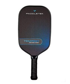 paddletek tempest reign pro pickleball paddle, powerful performance paddle, standard grip - blue