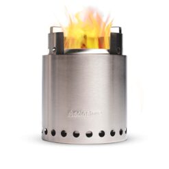 Solo Stove Campfire, Portable Camping Hiking, Backpacking and Survival Stove, 4+ People, Stainless Steel
