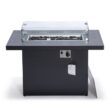 Chelsea 31'' H x 44'' W Aluminum Propane Outdoor Fire Pit Table with Lid