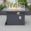 Chelsea 31'' H x 44'' W Aluminum Propane Outdoor Fire Pit Table with Lid