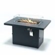 Chelsea 31'' H x 44'' W Aluminum Propane Outdoor Fire Pit Table with Lid