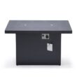 Chelsea 31'' H x 44'' W Aluminum Propane Outdoor Fire Pit Table with Lid