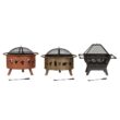 Janson 25'' H x 32'' W Steel Wood Burning Outdoor Fire Pit with Lid