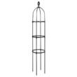 Plant Trellis Garden Obelisk Tool Set Durable Planting Support Frame Butterfly Clip Metal Black Tower Flower Stand
