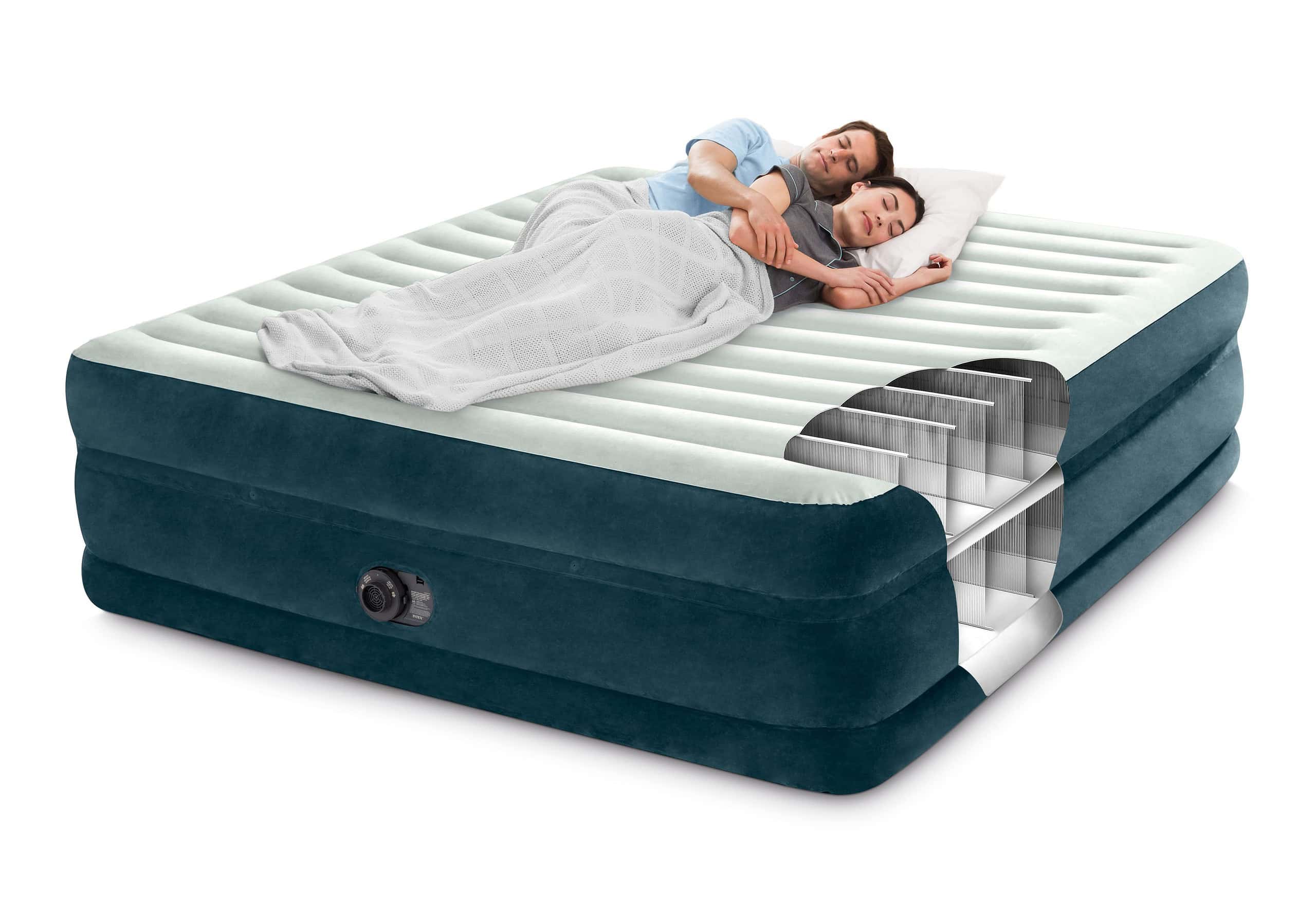 High Rise Intex Queen 24 Inch Air Mattress Walmart INTEX Dura-Beam