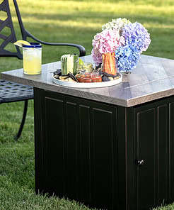 Endless Summer Harper 24.61" H x 30" W Steel Propane Outdoor Gas Fire Pit with Lid