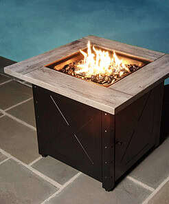 Mason Steel Propane Gas Fire Pit