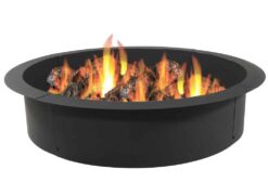 Arlmont & Co. Hickman Heavy-Duty Round Steel Fire Pit Ring Insert