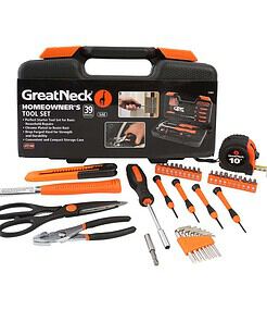 Great Neck Homeowner's Tool Kit 39 pc