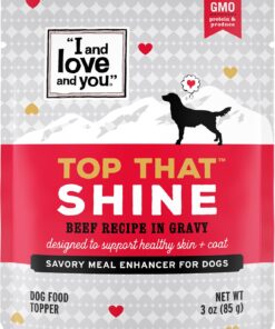 I and Love and You Top That Shine Beef Recipe Grain-Free Dog Food Topper