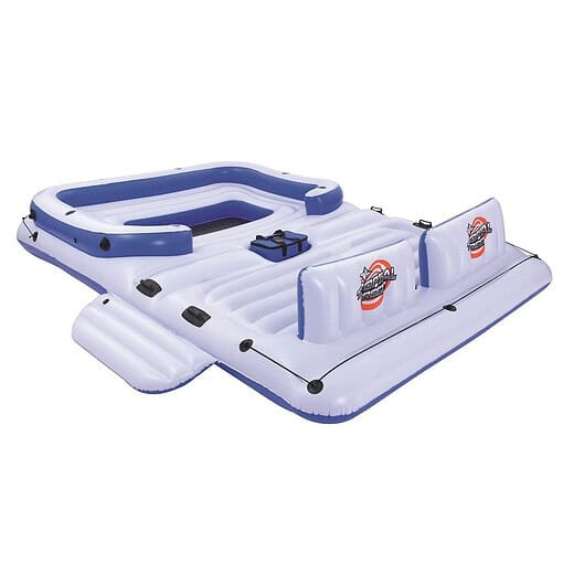 Bestway CoolerZ Tropical Breeze 6 Person Floating Raft & Electric Air Pump