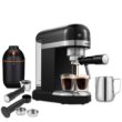 cadeninc 2-Cup Espresso 19-Bar Stainless Steel Machine