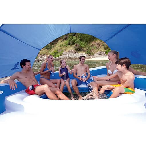 Bestway CoolerZ Tropical Breeze 6 Person Floating Raft & Electric Air Pump