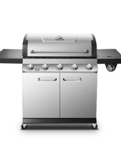 Dyna-Glo DGP552SSP-D Premier 5-Burner Propane Gas Grill in Stainless Steel with Side Burner