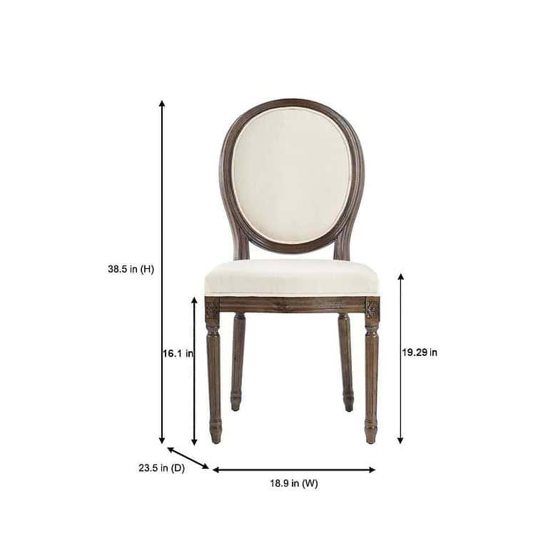 Home Decorators Collection Ellington Haze Wood Upholstered Dining Chair