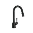 MOEN Adler Single-Handle Pull-Down Sprayer Kitchen Faucet with Reflex and Power Clean in Matte Black