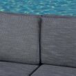 Noble House Puerta Gray 5-Piece Wicker Outdoor Sectional with Black Cushions