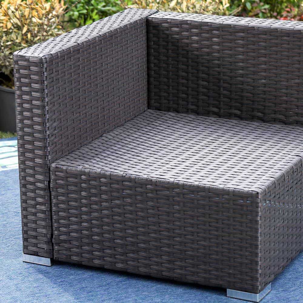 phi-villa-outdoor-sectionals-thd-egf006-b1-44_12000.jpg PHI VILLA Black Rattan Wicker 5 Seat 6-Piece Steel Outdoor Patio Sectional Set with Blue Cushions and Coffee Table