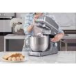VIVOHOME 7.5 qt. 6-Speed Silver Tilt-Head Electric Stand Mixer with Accessories and ETL Listed