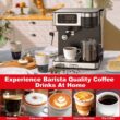 Galanz 2- Cup Stainless Steel Espresso Machine with Steam Wand and Drip Coffee Machine
