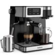Galanz 2- Cup Stainless Steel Espresso Machine with Steam Wand and Drip Coffee Machine