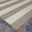 Couristan Afuera Yacht Club Tan-Ivory 9 ft. x 12 ft. Indoor/Outdoor Area Rug