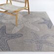 StyleWell Taupe 9 ft. x 12 ft. Starfish Indoor/Outdoor Area Rug