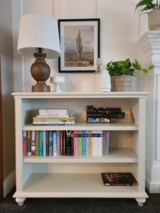 Home Decorators Collection Hamilton Off White 3-Shelf Adjustable Accent Bookcase (36 in. H)