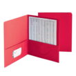 Smead Two-Pocket Folder, Textured Paper, 100-Sheet Capacity, 11 X 8.5, Red, 25/box Bundle of 5 Boxes