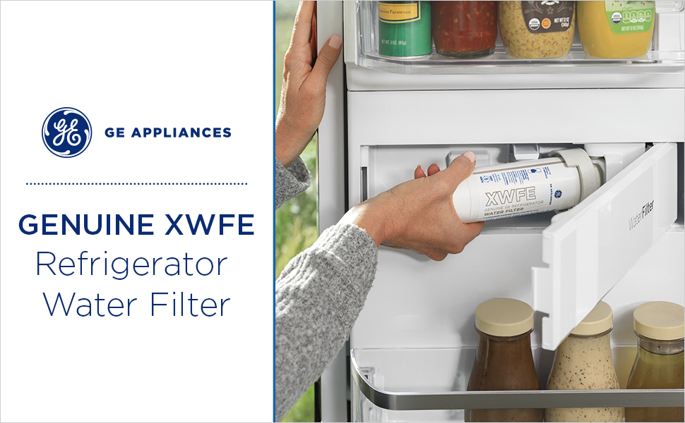 GE XWFE Refrigerator Water Filter Certified to Reduce Lead, Sulfur, and 50+ Other Impurities (Pack of 1) 3181af92 dd71 4554 9f8f 7d8893b5fdd0. CR00970600 PT0 SX970 V1
