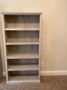 SAUDER 69.76 in. Chestnut Wood 5-shelf Standard Bookcase with Adjustable Shelves