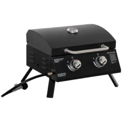 Outsunny 2 - Burner Portable Liquid Propane Gas Grill