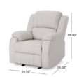 Noble House Mozelle Classic Tufted Beige Polyester Recliner
