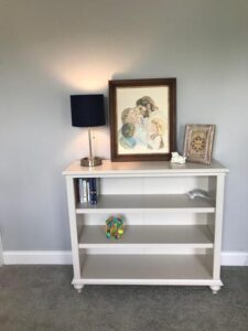 Home Decorators Collection Hamilton Off White 3-Shelf Adjustable Accent Bookcase (36 in. H)