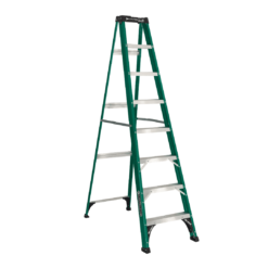 Louisville Ladder, 8 Ft, Fiberglass Step Ladder, Type Ii, 225 Lb Load Capacity, Fs4008