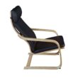 Regency Baha Natural/Black Leather Bentwood Reclining Chair