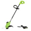 Greenworks 24-volt 10-in Straight Battery String Trimmer 2 Ah (Battery and Charger Included)