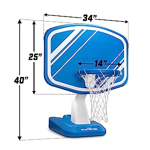 GoSports Splash Hoop Swimming Pool Basketball Game, Includes Poolside Water Basketball Hoop, 2 Balls and Pump 15c59732 7ca8 40df 98a3 b31ec46fb954. CR0021002100 PT0 SX300 V1