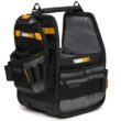 TOUGHBUILT Tote with Pouch Black Polyester 8-in Tool Tote