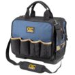Custom LeatherCraft Black/Blue Ballistic Nylon 17-in Zippered Tool Bag