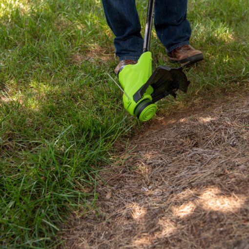 Greenworks 24-volt 10-in Straight Battery String Trimmer 2 Ah (Battery and Charger Included)