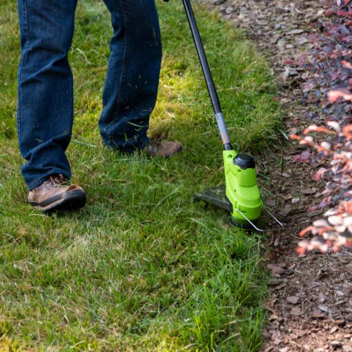 Greenworks 24-volt 10-in Straight Battery String Trimmer 2 Ah (Battery and Charger Included)