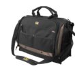 Custom LeatherCraft Black/Khaki Polyester 7-in Zippered Tool Bag