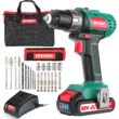 HYCHIKA 20-volt Max 3/8-in Right Angle Cordless Drill (1 Li-ion Battery Included and Charger Included)