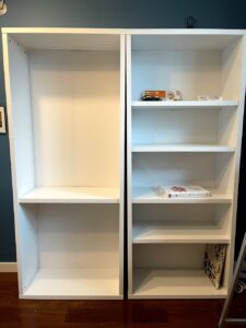 ClosetMaid Bookshelf with 5 Shelf Tiers, Adjustable Shelves, Tall Bookcase Sturdy Wood with Closed Back Panel, White Finish 71Vq13VOxsL