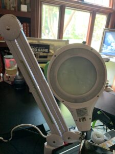 Brightech LightView PRO Magnifying Desk Lamp, 2.25x Light Magnifier - White 71oyO73YLRL