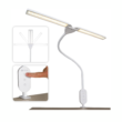 OttLite Pivot LED Clamp Desk Lamp - Dual Lamp Shades & Flexible Neck with ClearSun LED Technology