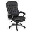 Boss High Back Executive Chair with Pewter Finished Base